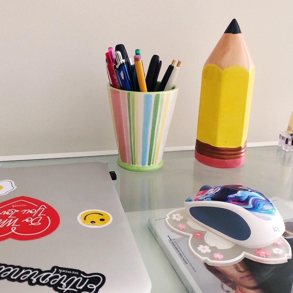 Lilly Pulitzer striped pastel ceramic mug